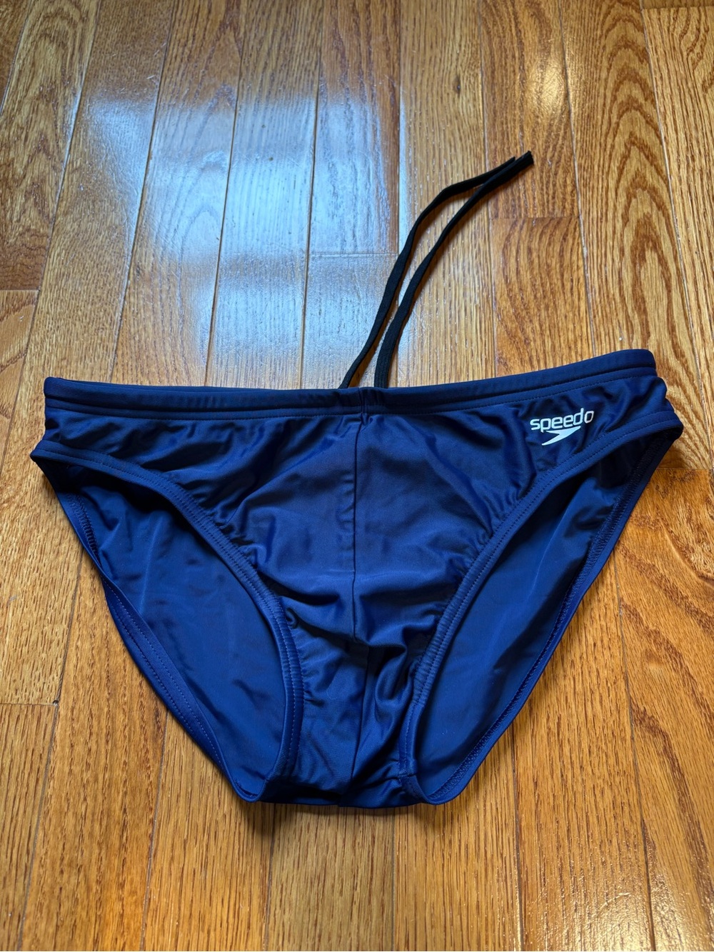 Speedo Men’s Dark Navy Swim Brief with Drawstring